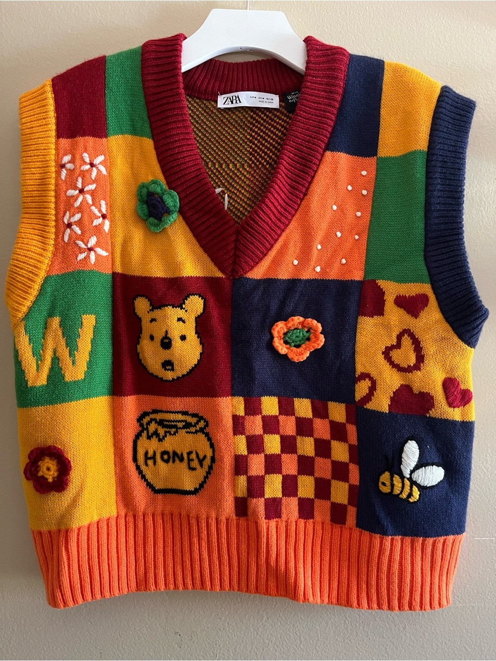 Zara Winnie the Pooh sweater vest - Picture 1 of 3